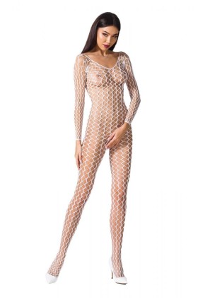 Weißer Ouvert Bodystocking Bs068 von Passion kaufen | Fesselliebe