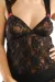 Schwarzes Spitzenkleid M/1006 Diana von Andalea Dessous