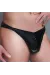 Schwarzer String Tanga Mc/9026 Speed Aus Wetlook Material von Andalea Dessous