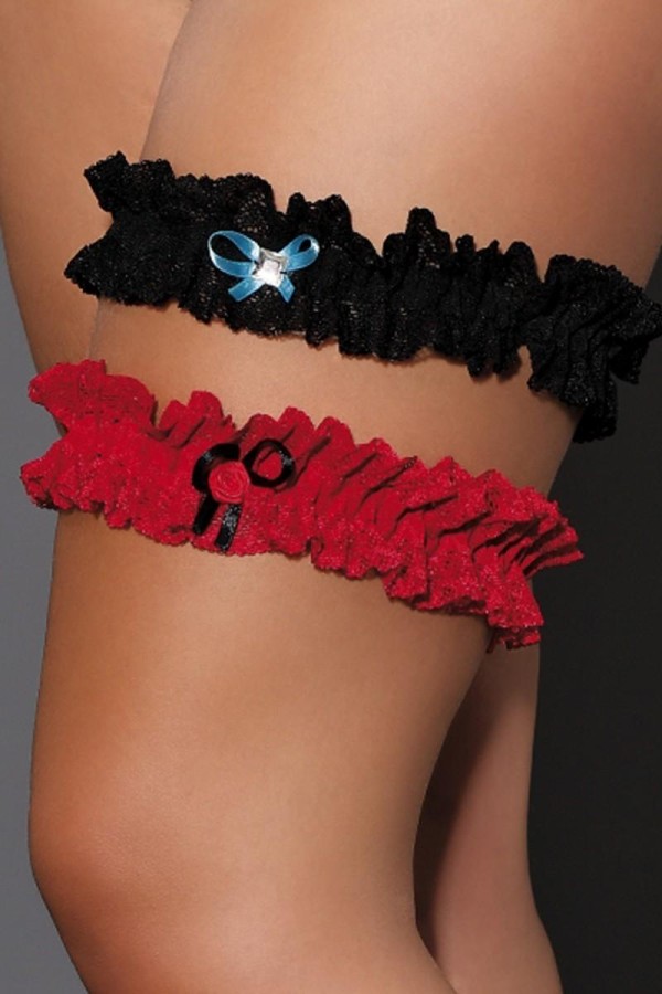 Rotes Strumpfband M/1062 Iga von Andalea Dessous kaufen | Fesselliebe