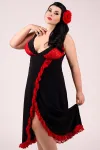 Schwarz/Rotes Chemise E/2002 von Andalea Dessous kaufen - Fesselliebe