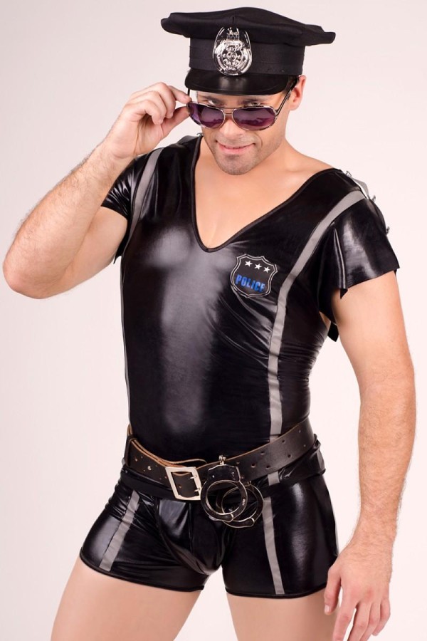 Schwarzes Hemd-Boxer-Set Mc/9045 von Andalea kaufen | Fesselliebe