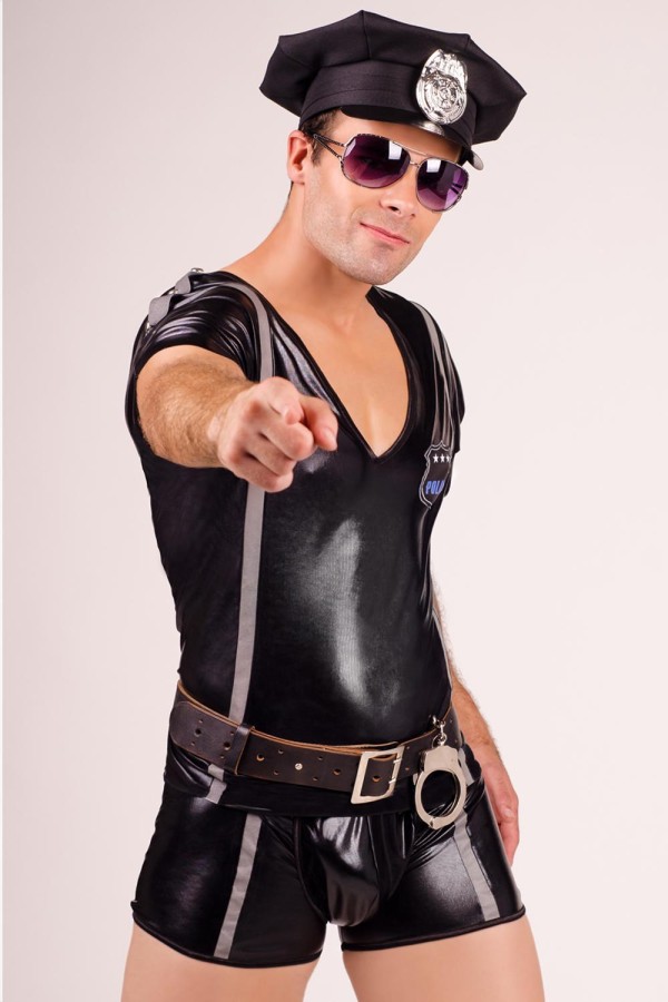 Schwarzes Hemd-Boxer-Set Mc/9045 von Andalea kaufen | Fesselliebe