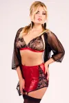 3-Teiliges Set M/1049 in Schwarz/Rot von Andalea Dessous kaufen - Fesselliebe