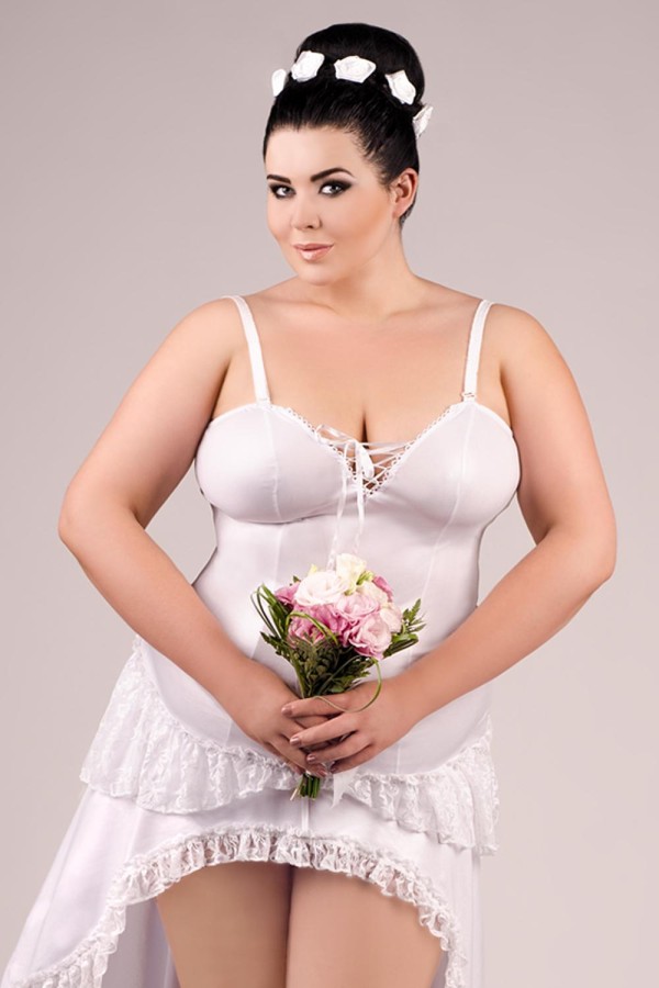 Weißes Langes Kleid E/2020 von Andalea Dessous kaufen | Fesselliebe