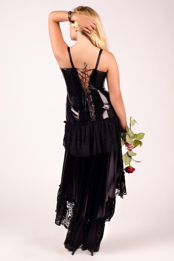 Weißes Langes Kleid E/2020 von Andalea Dessous kaufen | Fesselliebe