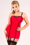 Rotes Strapshemd M/1020 von Andalea Dessous kaufen - Fesselliebe