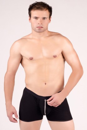 Schwarze Boxer-Shorts Mc/9005 von Andalea Dessous kaufen | Fesselliebe