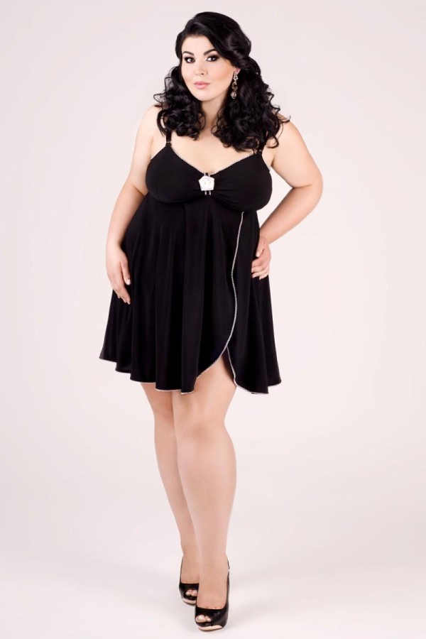 Schwarzes Babydoll E/2008 von Andalea Dessous kaufen | Fesselliebe