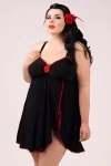 Schwarzes Babydoll E/2009 von Andalea Dessous kaufen - Fesselliebe