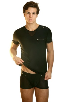 Schwarzes Herren T-Shirt Open Spirit von Look Me kaufen | Fesselliebe
