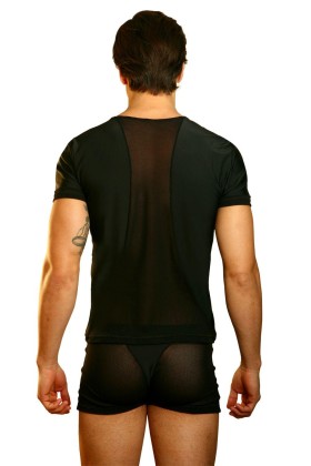 Schwarzes Herren T-Shirt Open Spirit von Look Me kaufen | Fesselliebe