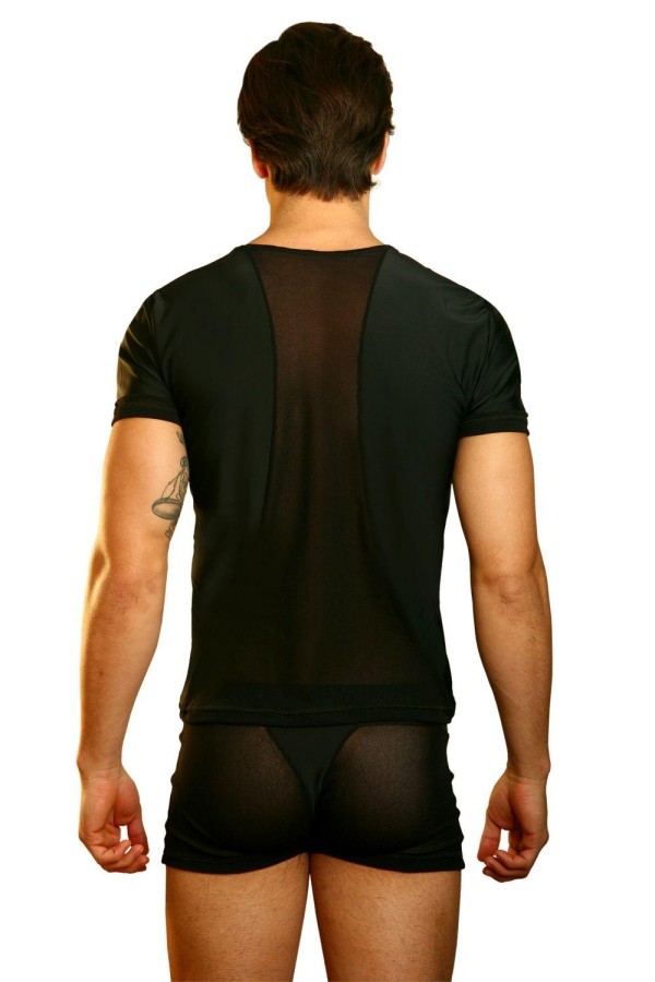 Schwarzes Herren T-Shirt Open Spirit von Look Me kaufen | Fesselliebe