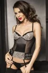 Schwarzes Strapshemd Roma von Passion Dessous kaufen - Fesselliebe