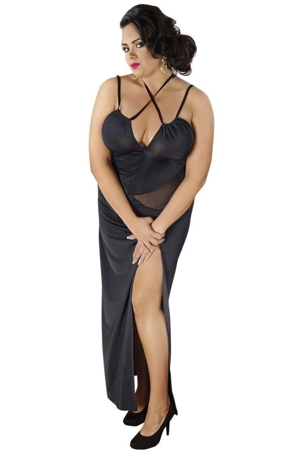 Schwarzes Langes Kleid C/4002 von Andalea kaufen | Fesselliebe
