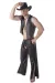 3-Teiliges Cowboy-Set Sw/107 Andalea Sexy Work Kollektion