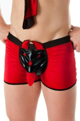 Rot/Schwarzer Boxershorts Sw/108 Andalea Sexy Work Kollektion kaufen | Fesselliebe