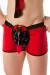 Rot/Schwarzer Boxershorts Sw/108 Andalea Sexy Work Kollektion