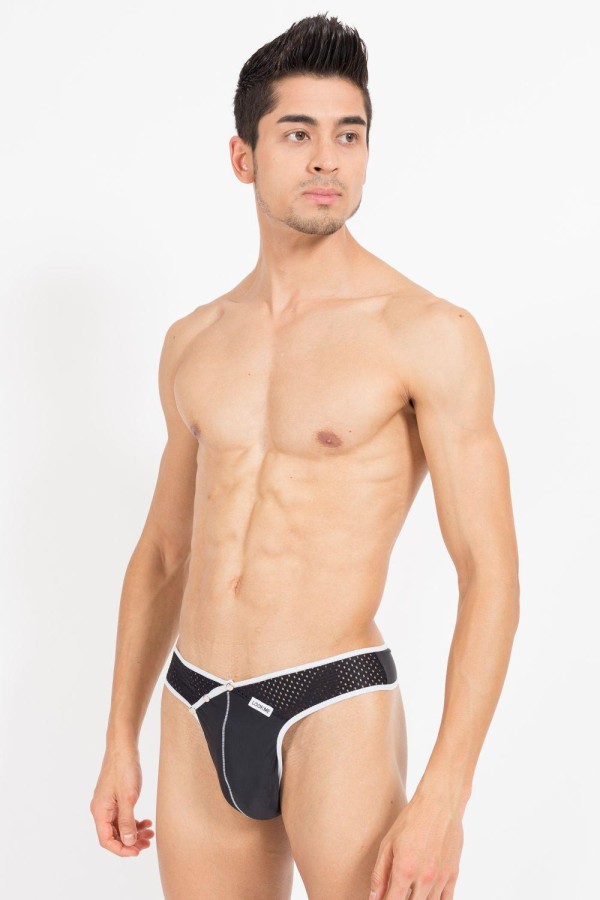 Schwarz/Weißer Männer String Mixing 43-57 von Look Me kaufen | Fesselliebe