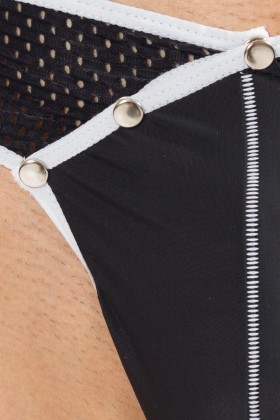 Schwarz/Weißer Männer String Mixing 43-57 von Look Me kaufen | Fesselliebe