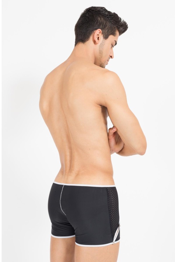 Schwarz/Weißer Herren-Boxer Mixing 43-67 von Look Me kaufen | Fesselliebe