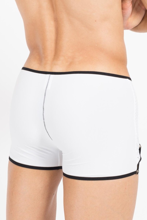 Weiß/Schwarzer Herren-Boxer Mixing 43-67 von Look Me kaufen | Fesselliebe