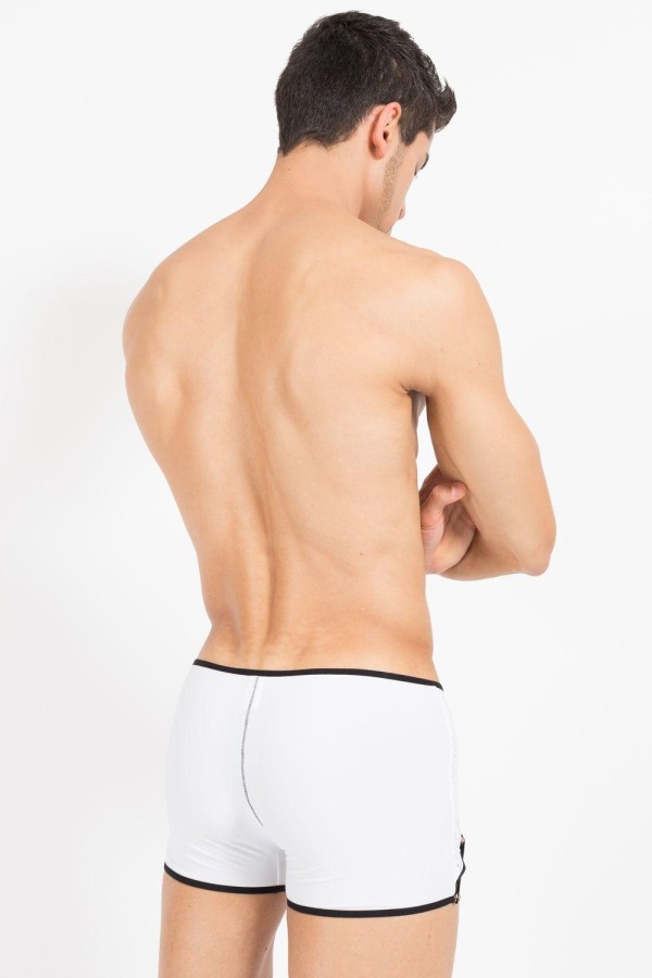Weiß/Schwarzer Herren-Boxer Mixing 43-67 von Look Me kaufen | Fesselliebe