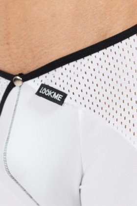 Weiß/Schwarzer Herren-Boxer Mixing 43-67 von Look Me kaufen | Fesselliebe