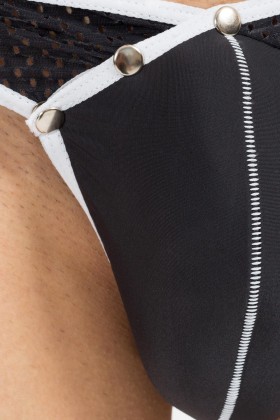 Schwarz/Weißer Jock Mixing 43-27 von Look Me kaufen | Fesselliebe