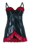 Schwarzes Wetlook Chemise Sb/1011 Sexy Base Kollektion von Andalea kaufen - Fesselliebe