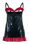 Schwarzes Wetlook Chemise Sb/1011 Sexy Base Kollektion von Andalea kaufen - Fesselliebe