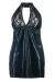 Schwarzes Wetlook Chemise Sb/1001 Sexy Base Kollektion von Andalea