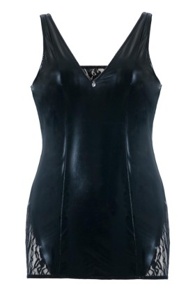 Schwarzes Wetlook Chemise Sb/1002 Sexy Base Kollektion By Andalea kaufen | Fesselliebe