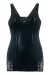 Schwarzes Wetlook Chemise Sb/1002 Sexy Base Kollektion By Andalea