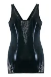 Schwarzes Wetlook Chemise Sb/1002 Sexy Base Kollektion von Andalea kaufen - Fesselliebe