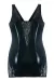 Schwarzes Wetlook Chemise Sb/1002 Sexy Base Kollektion von Andalea