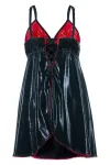 Schwarz/Rotes Wetlook Chemise Sb/1003 Sexy Base Kollektion von Andalea kaufen - Fesselliebe