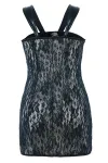 Schwarzes Wetlook Chemise Sb/1005 Sexy Base Kollektion von Andalea kaufen - Fesselliebe