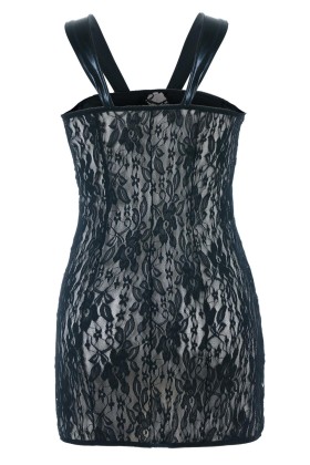 Schwarzes Wetlook Chemise Sb/1005 Sexy Base Kollektion By Andalea kaufen | Fesselliebe
