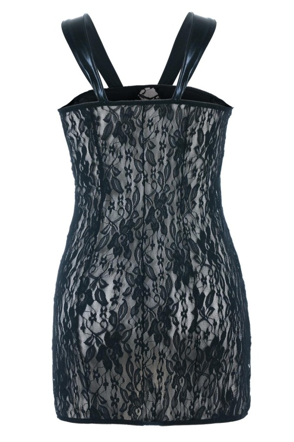 Schwarzes Wetlook Chemise Sb/1005 Sexy Base Kollektion By Andalea kaufen | Fesselliebe