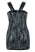 Schwarzes Wetlook Chemise Sb/1005 Sexy Base Kollektion By Andalea