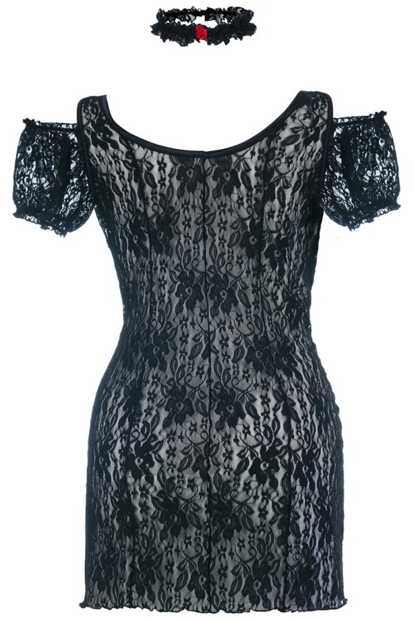 Schwarzes Chemise Sb/1007 Sexy Base Kollektion By Andalea kaufen | Fesselliebe