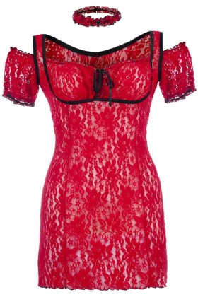 Rotes Chemise Sb/1008 Sexy Base Kollektion By Andalea kaufen | Fesselliebe