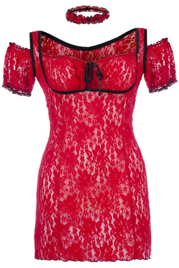 Rotes Chemise Sb/1008 Sexy Base Kollektion By Andalea kaufen | Fesselliebe
