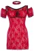 Rotes Chemise Sb/1008 Sexy Base Kollektion von Andalea