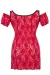 Rotes Chemise Sb/1008 Sexy Base Kollektion von Andalea