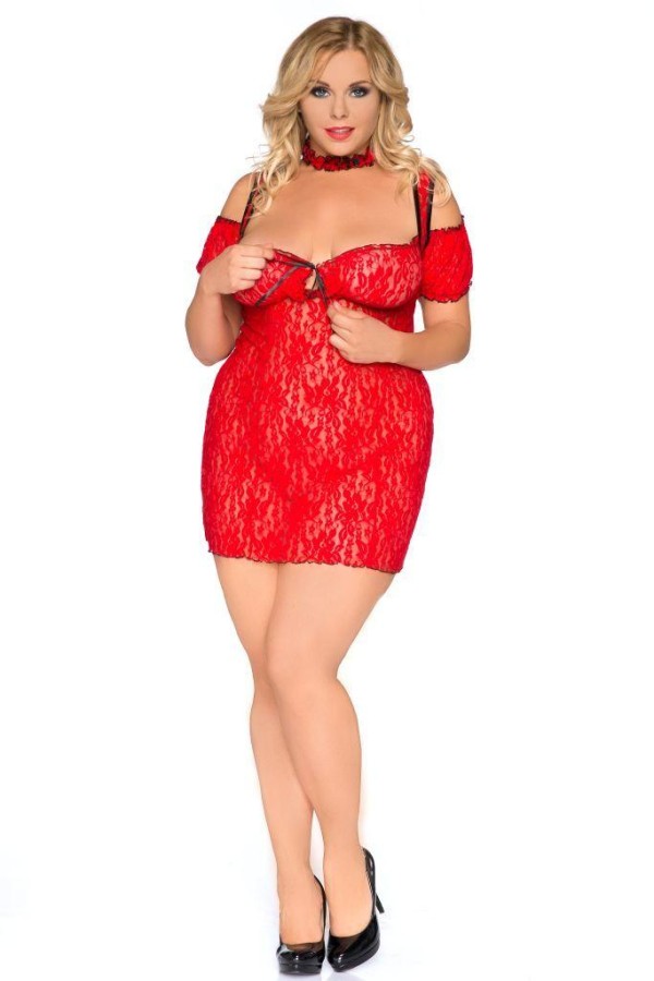 Rotes Chemise Sb/1008 Sexy Base Kollektion By Andalea kaufen | Fesselliebe