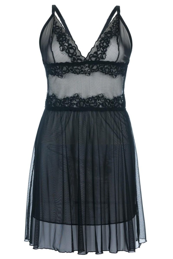 Schwarzes Chemise Sb/1010 Sexy Base Kollektion By Andalea kaufen | Fesselliebe
