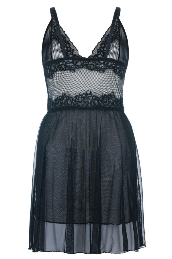 Schwarzes Chemise Sb/1010 Sexy Base Kollektion By Andalea kaufen | Fesselliebe