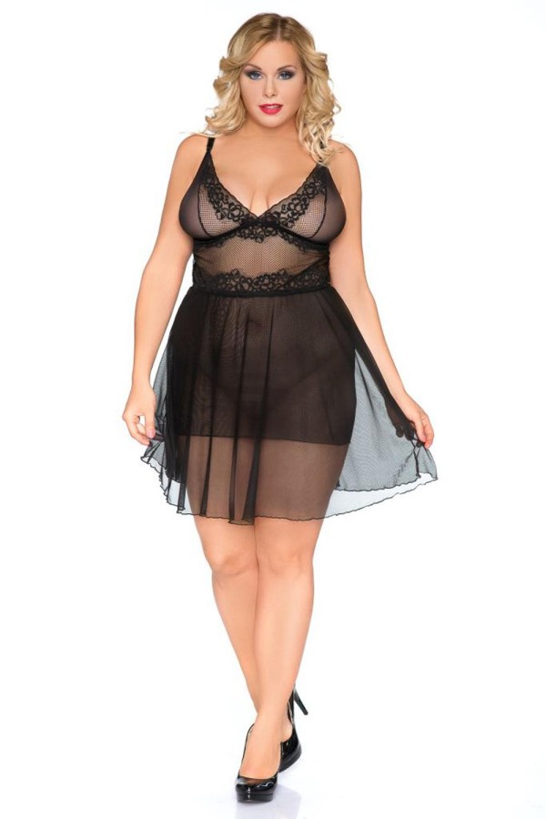 Schwarzes Chemise Sb/1010 Sexy Base Kollektion By Andalea kaufen | Fesselliebe
